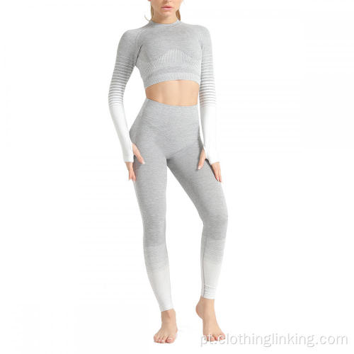 Trajes de treino de treino de 2 peças feminino